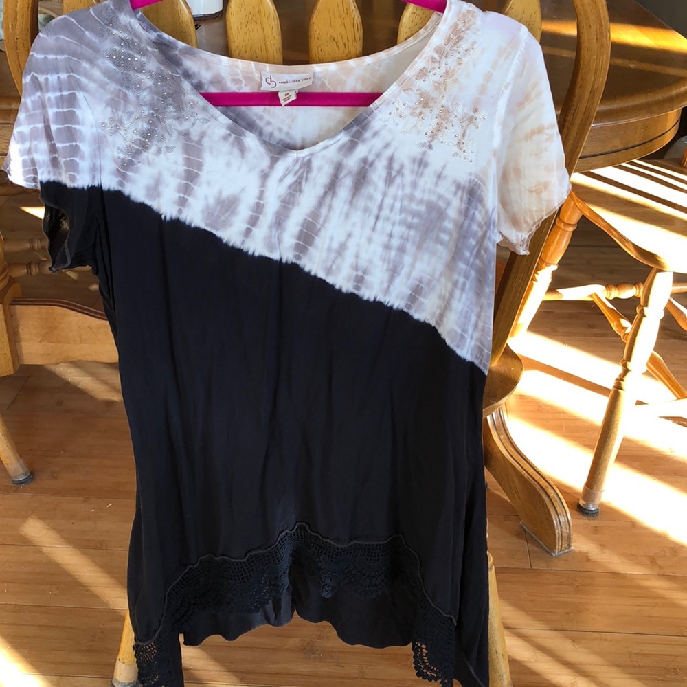 White-black top